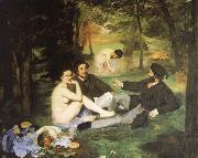 Having lunch on the grassplot Edouard Manet